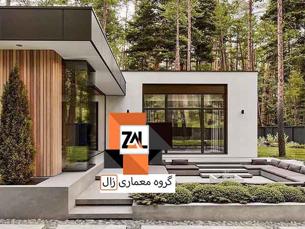 نمای بیرونی ویلا یک طبقه