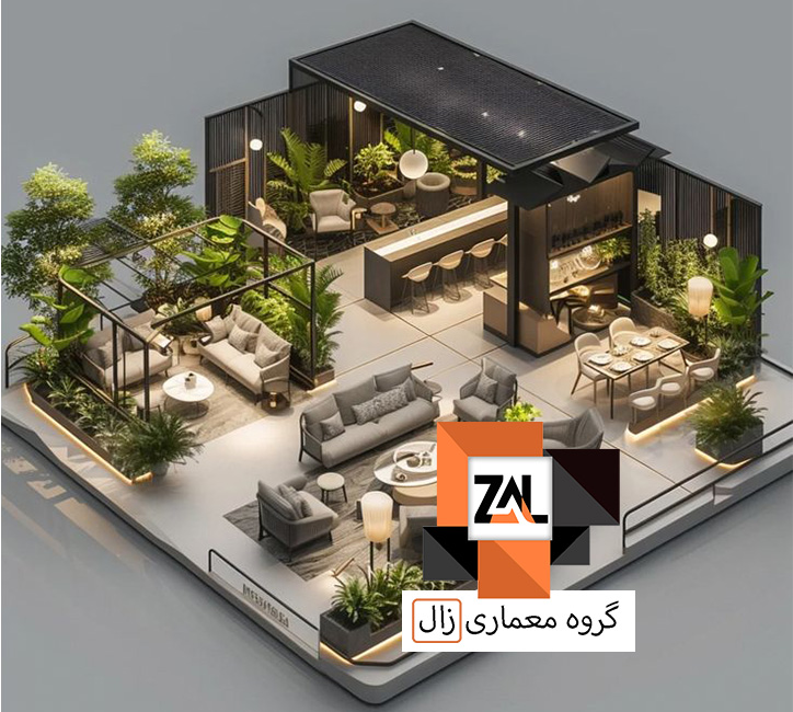 طراحی باغ 2000 متر - زالارک
