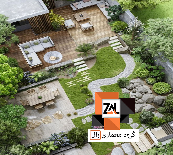 طراحی باغ 2000 متری - زالارک