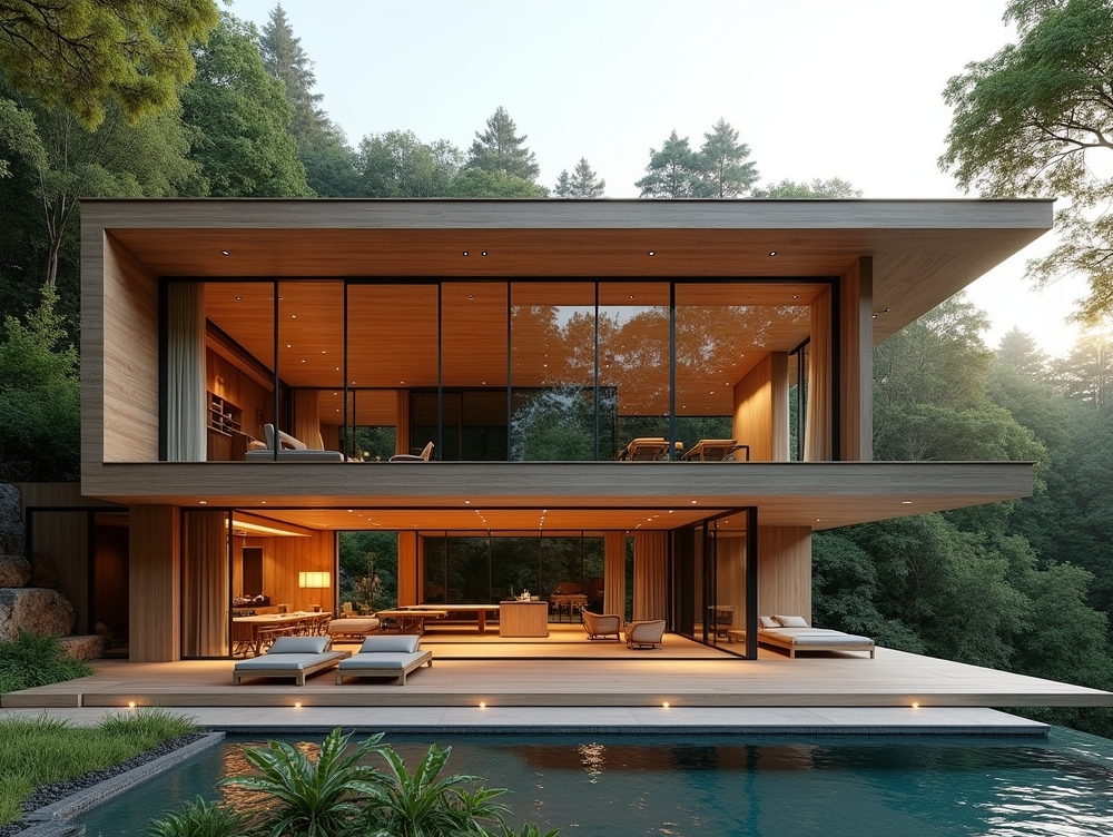 طراحی نما ویلای مدرن