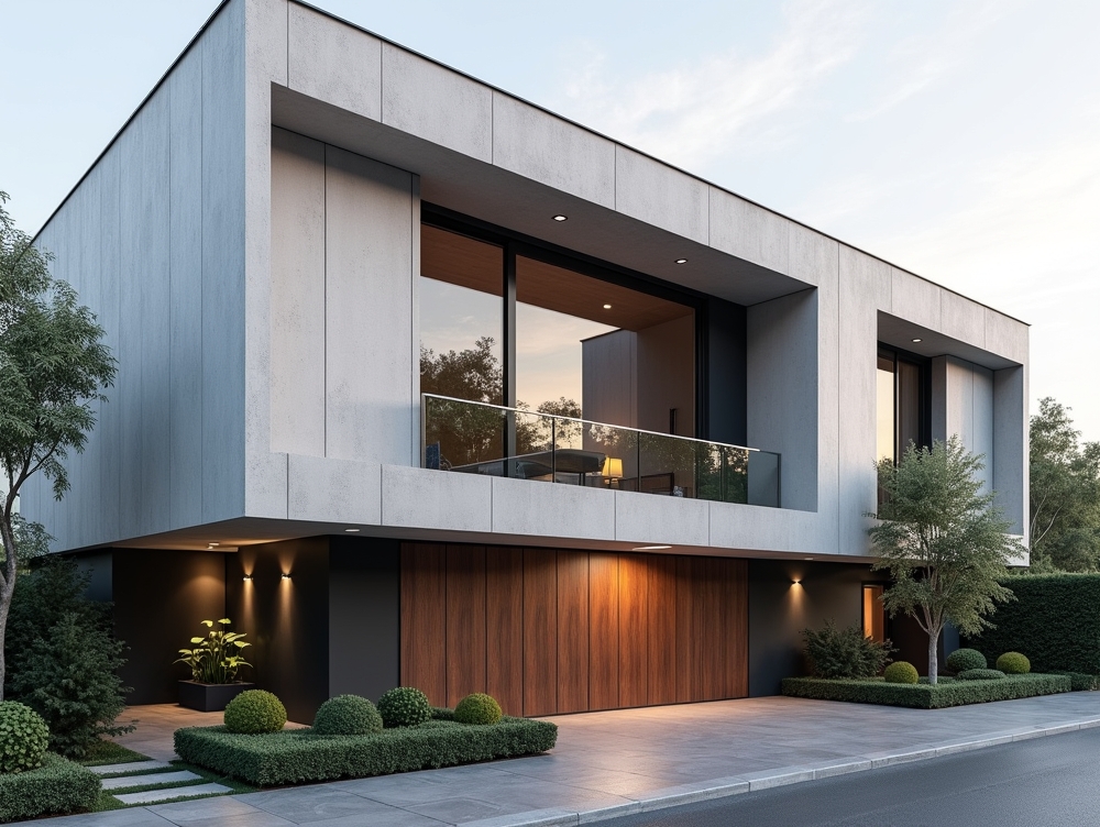 نمای ساختمان شیک و ساده