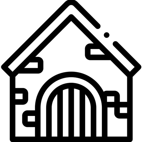 icon brick villa facade