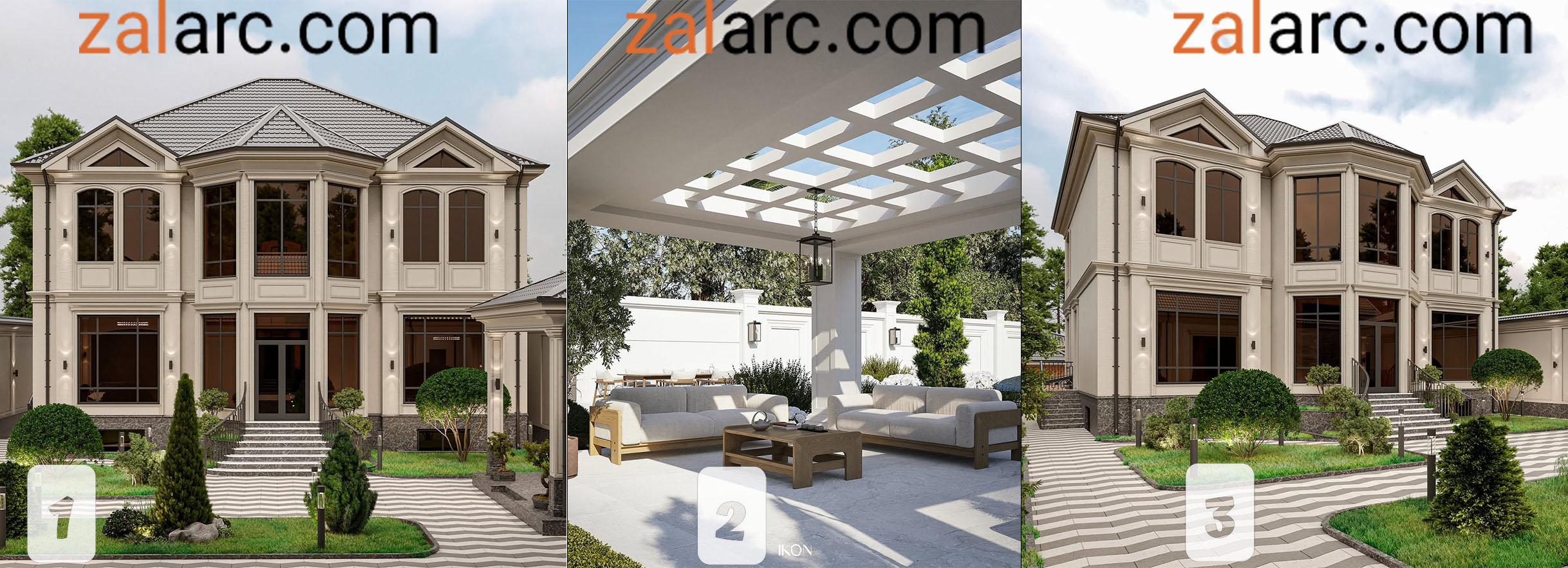 طراح ویلای نئوکلاسیک