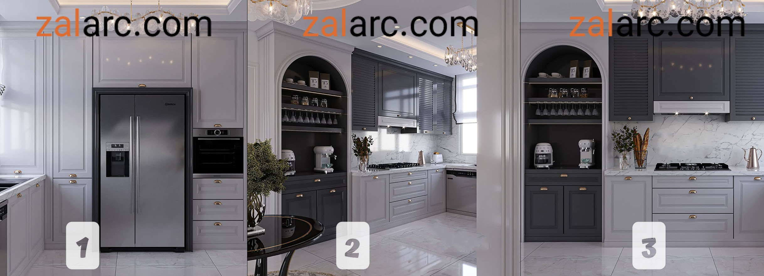 طراحی آشپزخانه کلاسیک