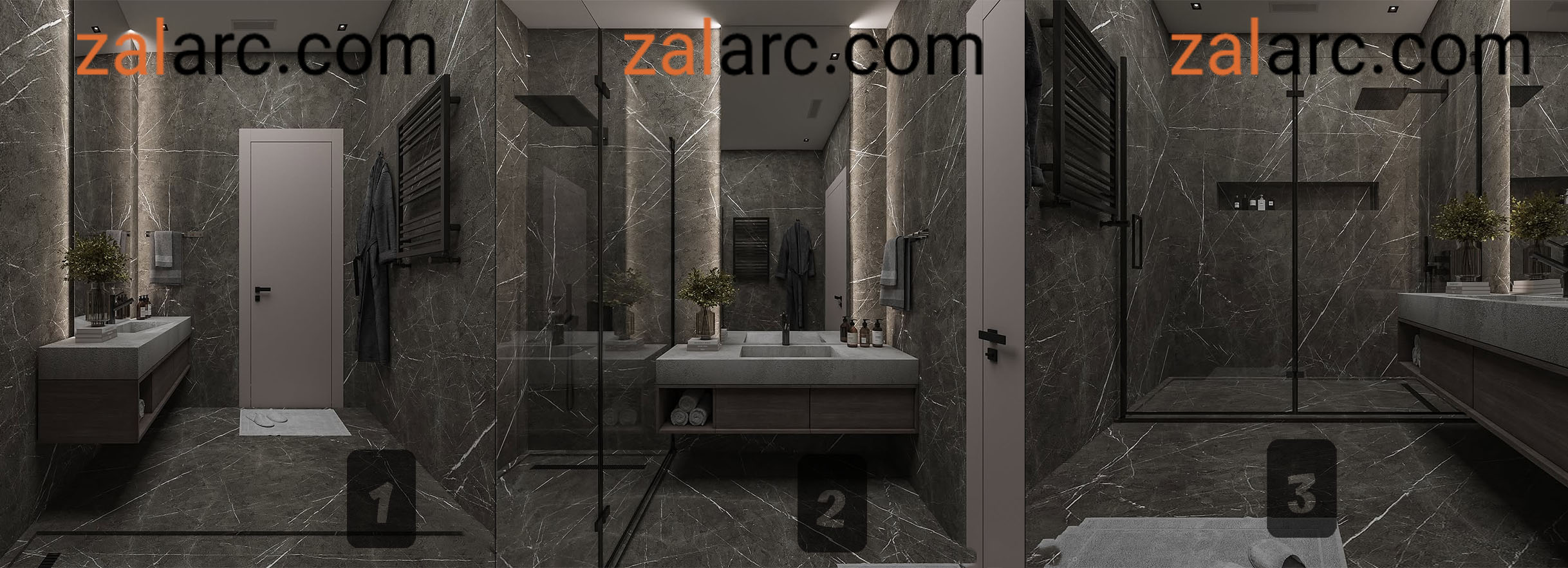 طراحی دکور سرویس بهداشتی کوچک
