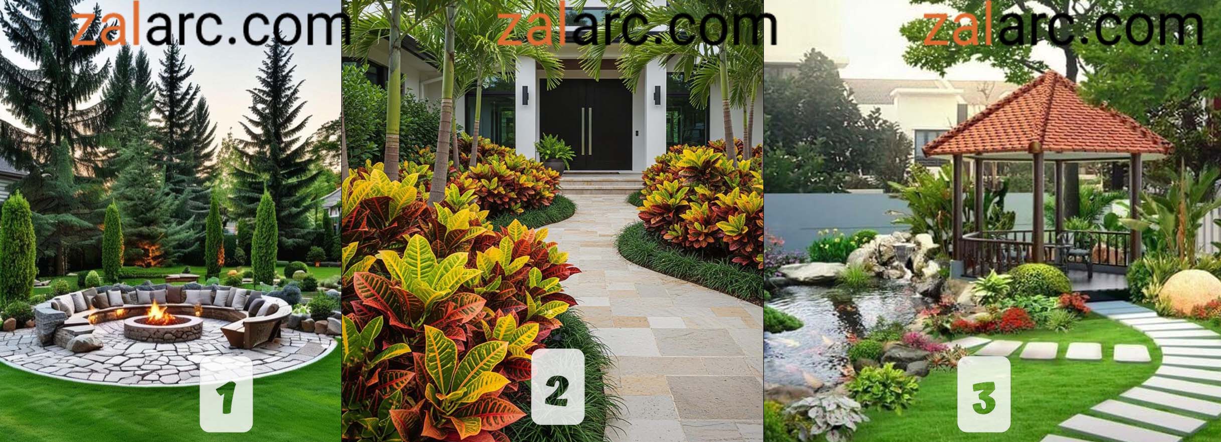 طراحی ویلا باغ مدرن