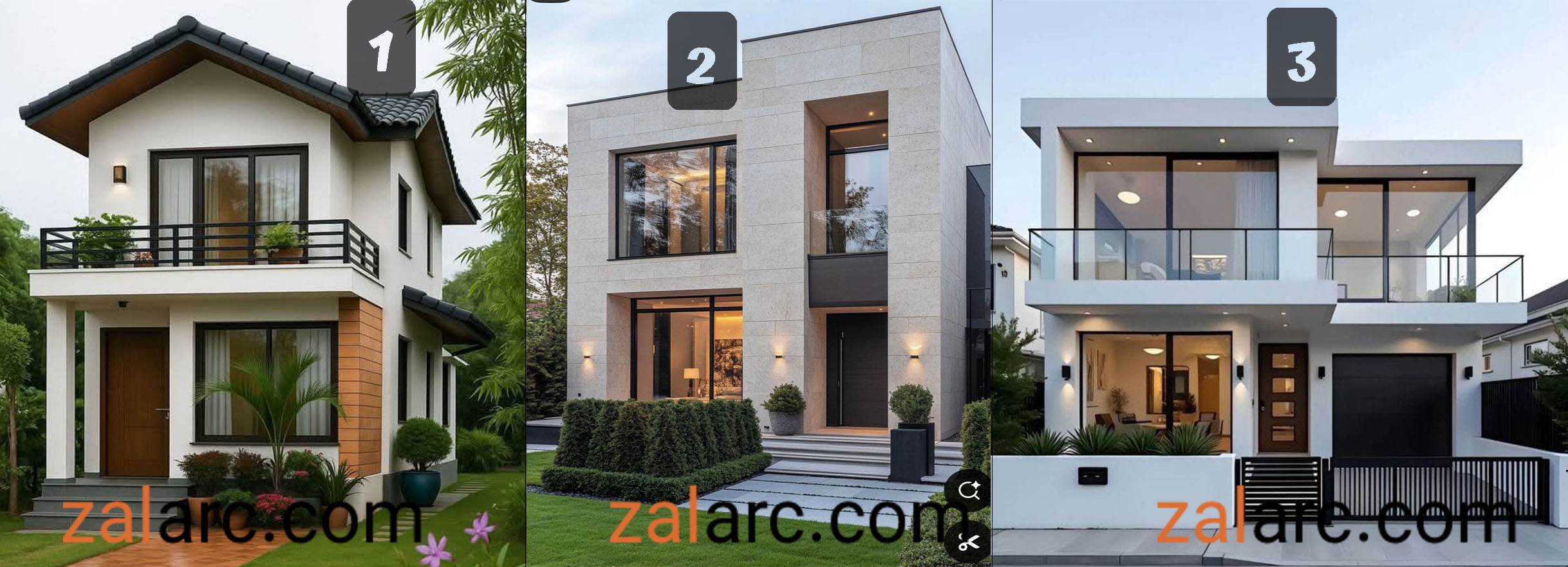 ویلاهای کوچک مدرن
