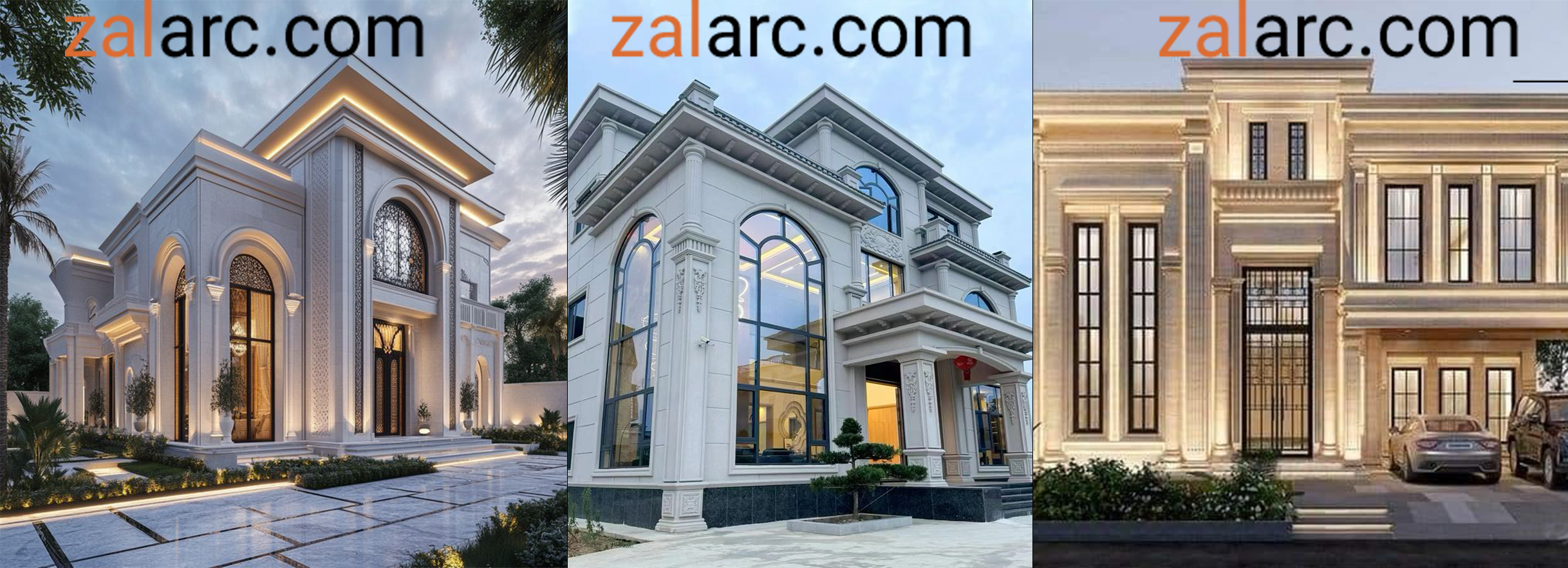 طراحی نمای ویلای لاکچری