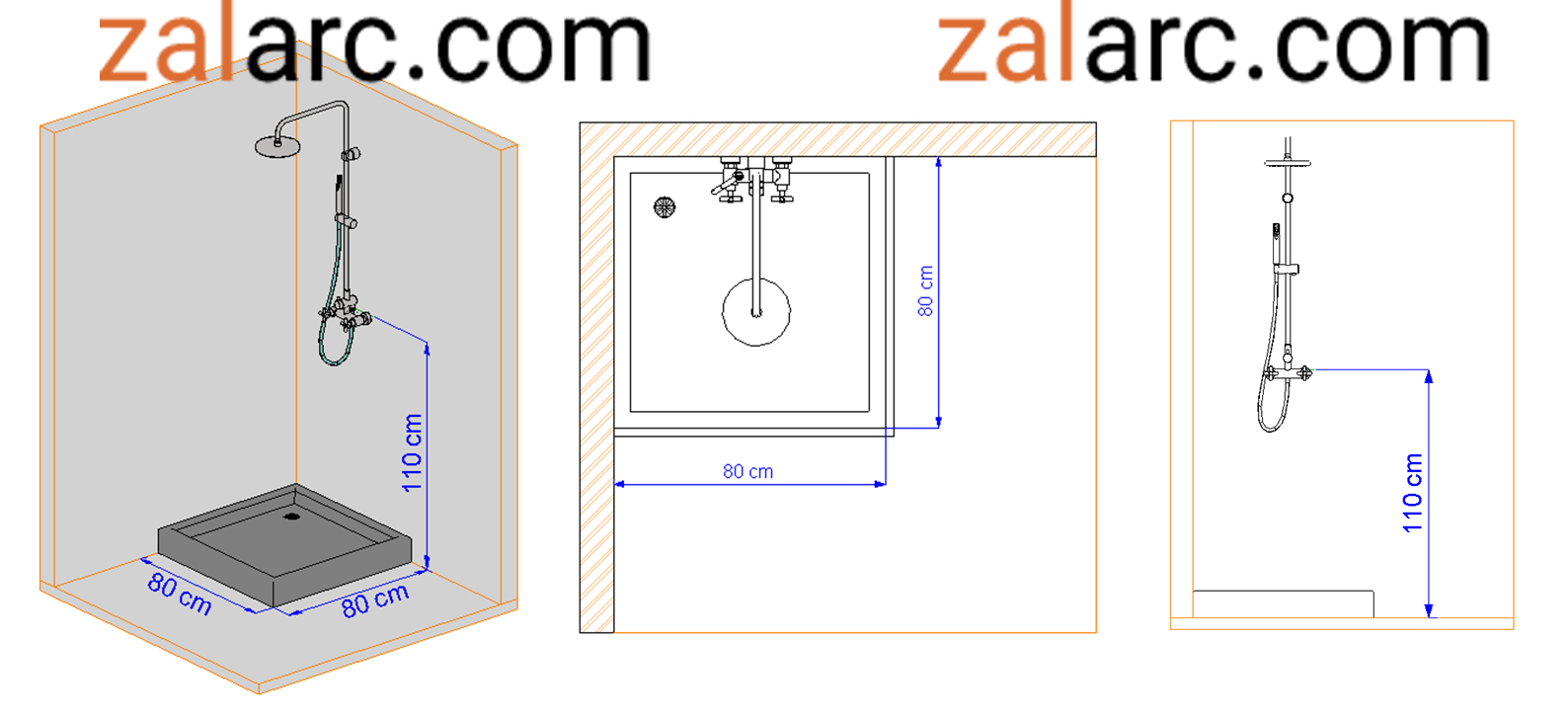 اندازه حمام