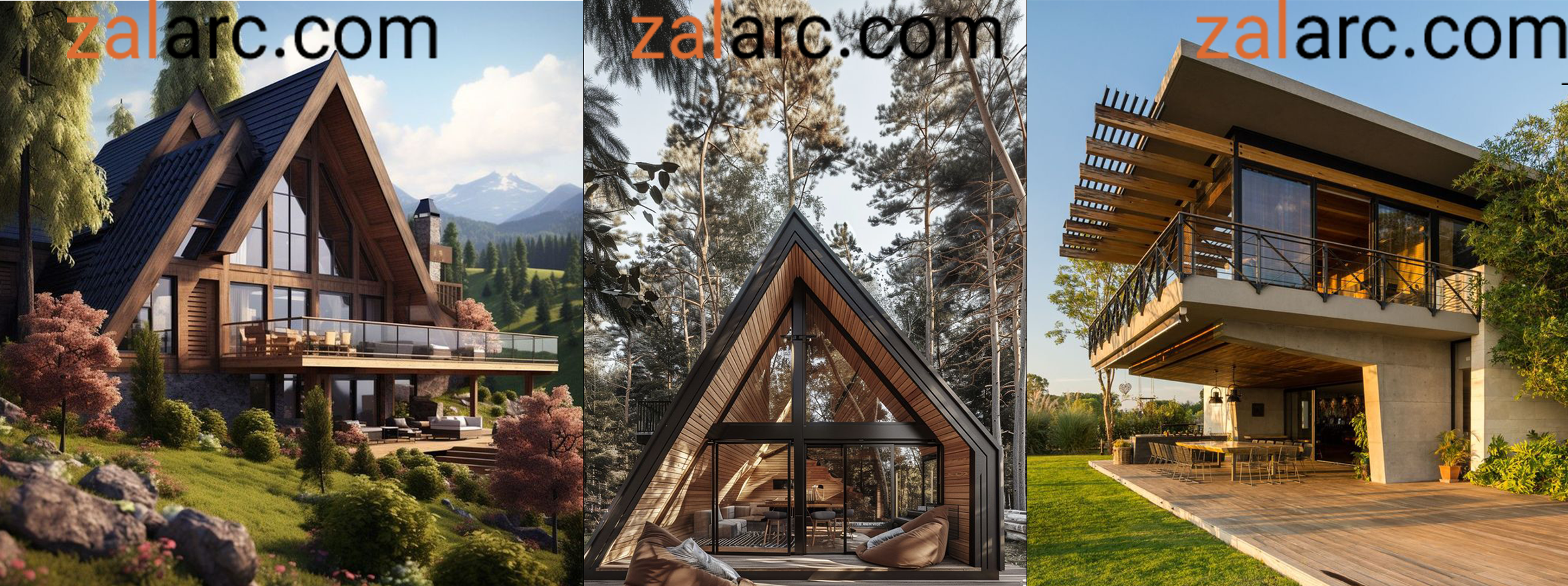 ساخت خانه ویلایی با چوب