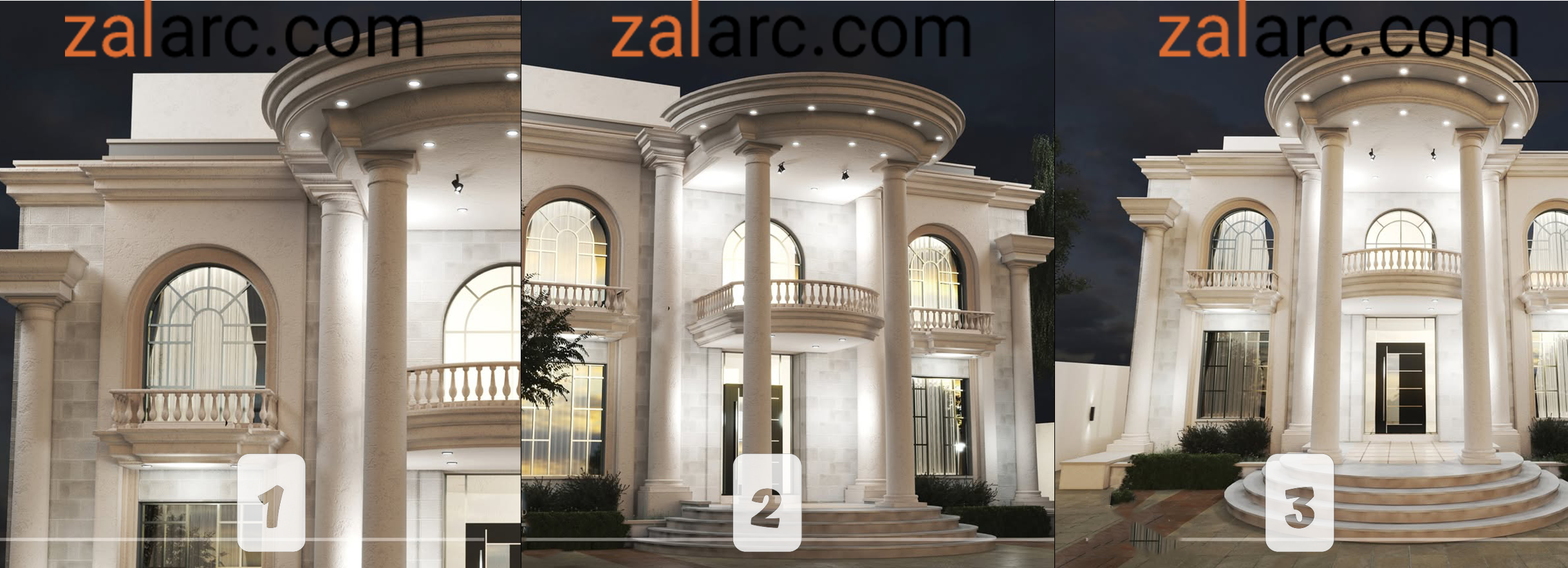 طراحی نمای رومی