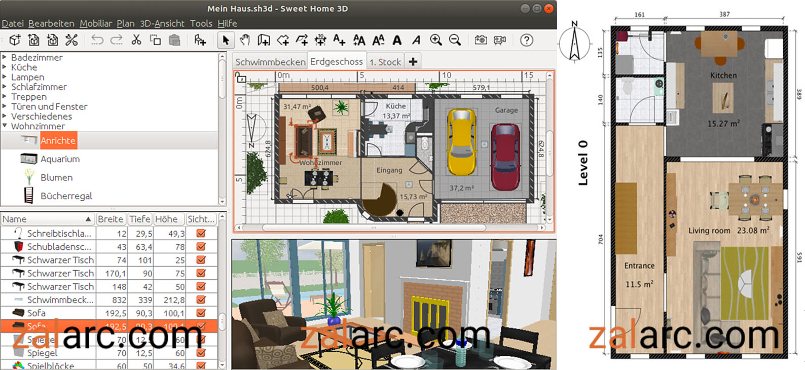 نرم افزار sweet home 3d