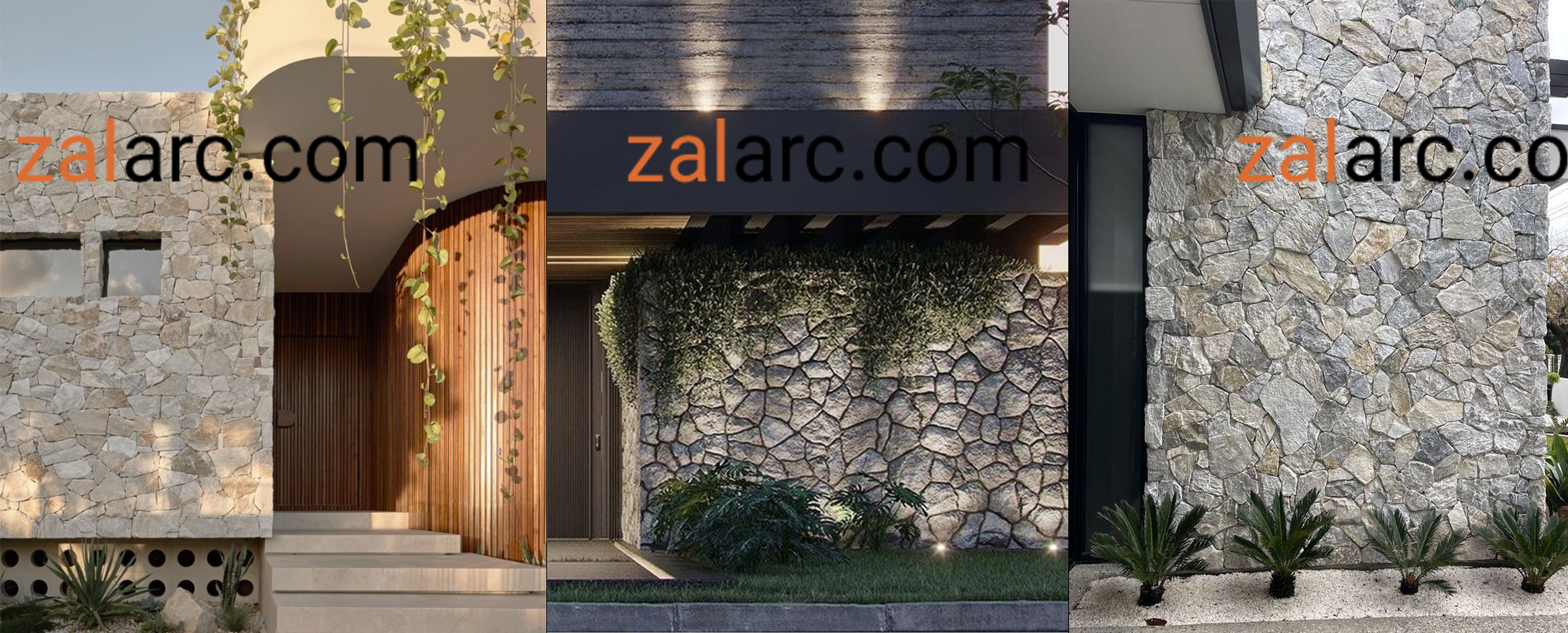 نمای ویلا سنگی